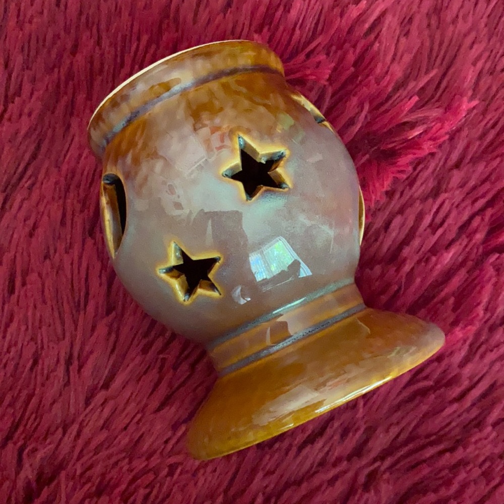 JR ceramic stars and moons candle holder